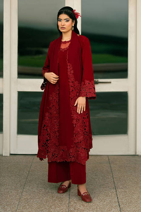 Picture of Cherry Red With Dupatta
